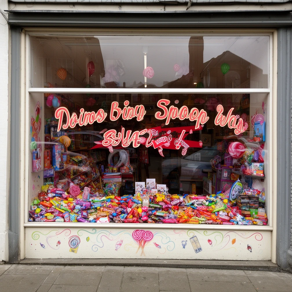 Shop window on East Main Street